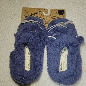 Dearfoams Kids Cozy Purple Slippers